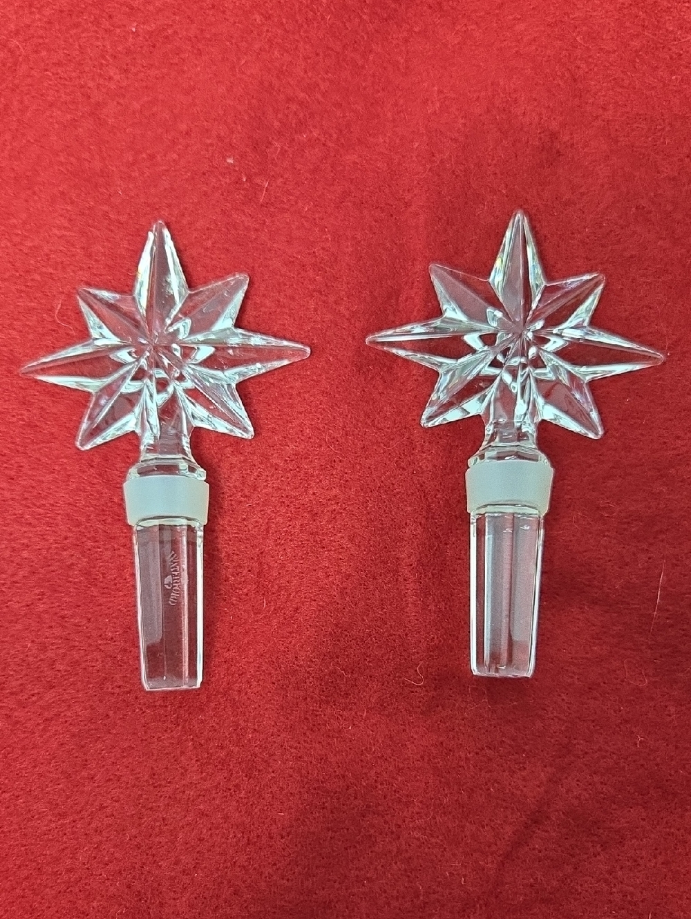 Waterford Crystal Bottel Stopper Set (2) "Like New"